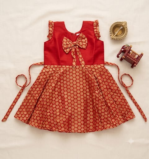 Red Ethnic Frock