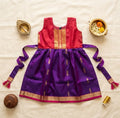 Purple Red Ethnic Frock