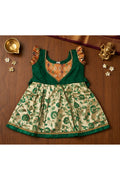 Dark Green Silk Frock