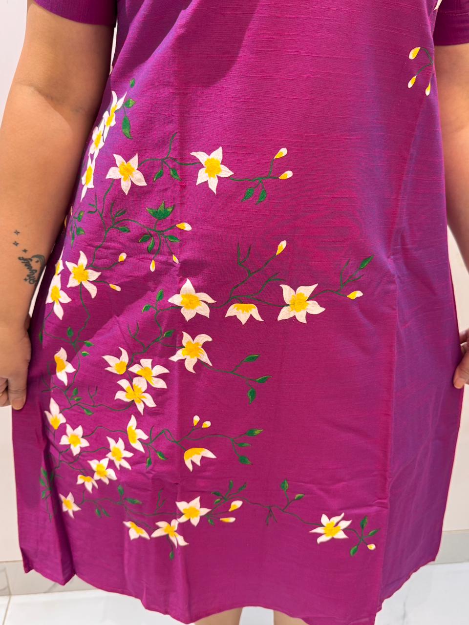 Pink Hand Painted Dress
