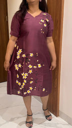 Light Brown Hand Painted Dress