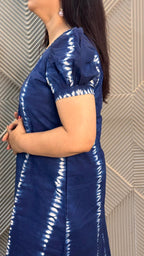 Navy Blue Shibori Dress