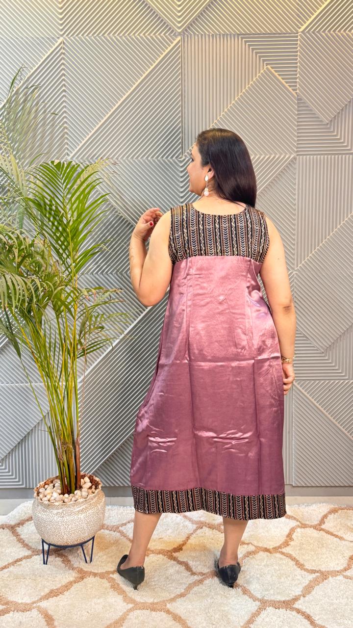 Light Pink Mashru Dress