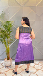 Lavendar Mashru Dress