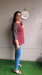 Short Top - Ajrak