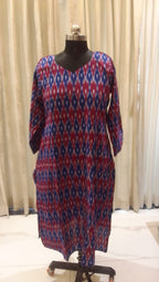 Pink Blue Kurti